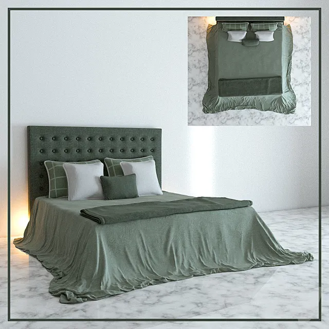 Bed linen 3D Model