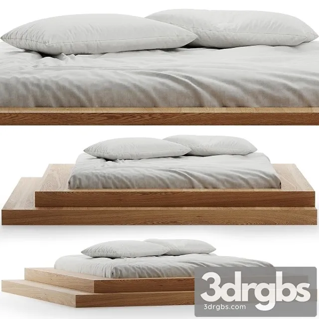 Bed Linen with Pillows 3D Model Free