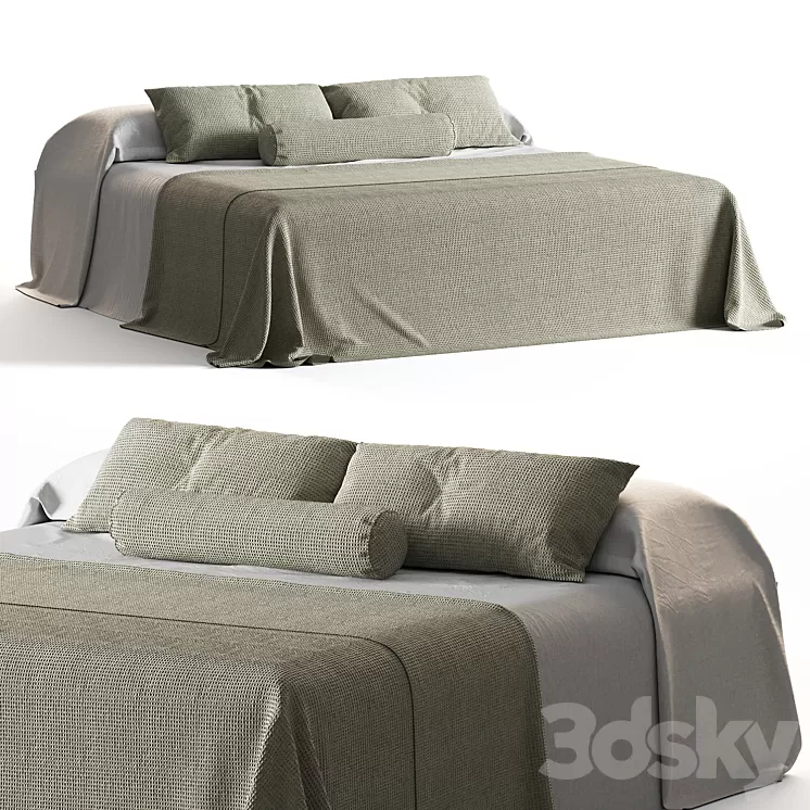 Bed linen zara home 11 3D Model Free