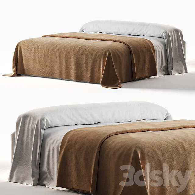Bed linen zara home 12 3D Model