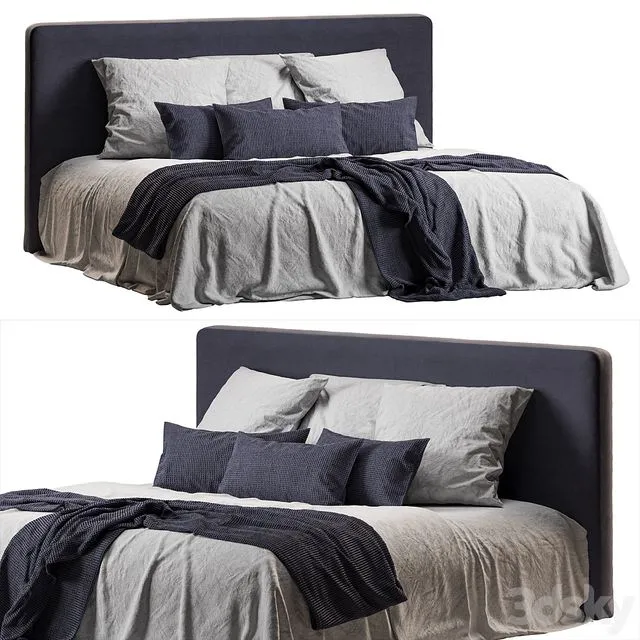 Bed linen zara home 15 3D Model