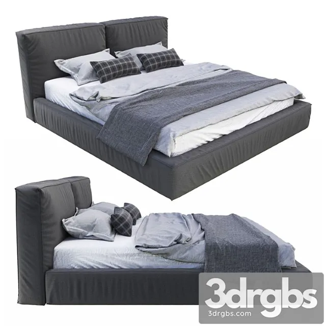 Bed loft 2 3D Model Free