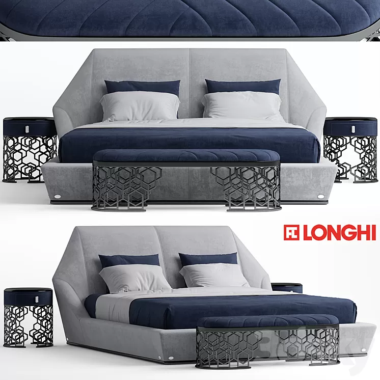 Bed longhi Yume 3D Model