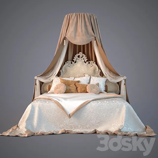 Bed Mademoiselle factory Bolzan 3DModel