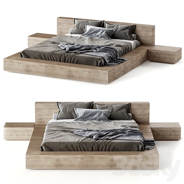 Bed Madra by Ethnicraft 3D Model