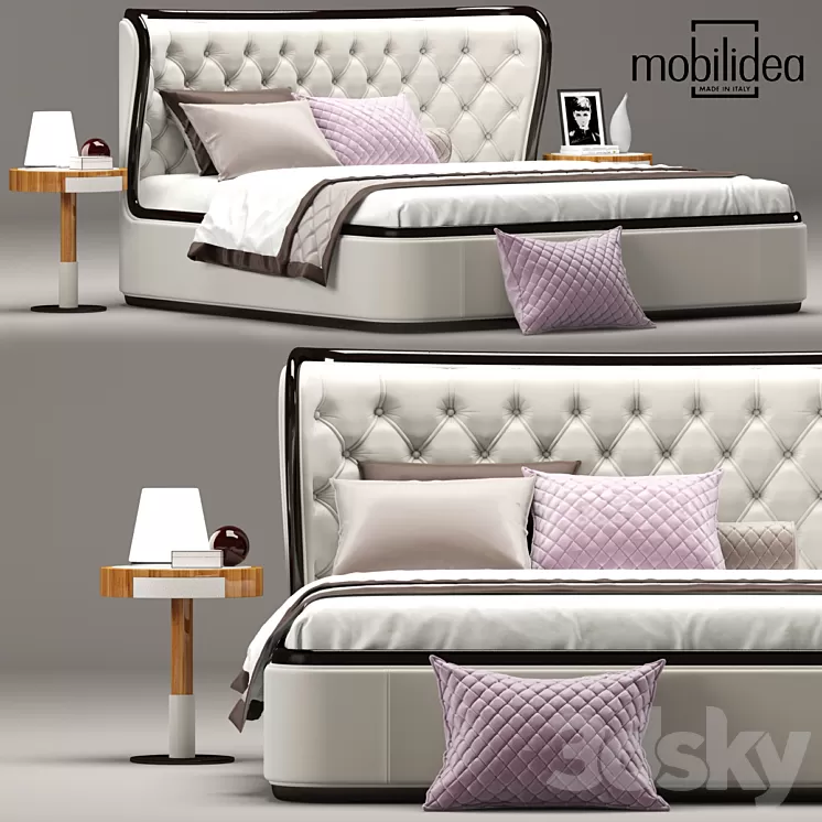 Bed Margot Mobilidea 3D Model