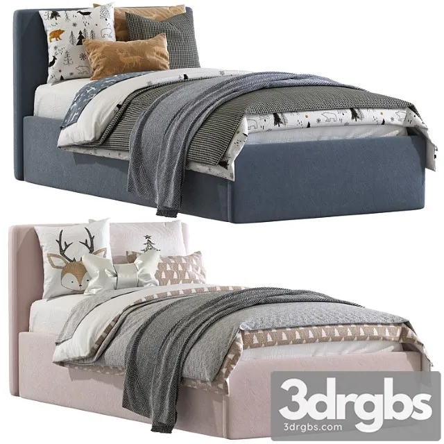 Bed Maya Barre Twills 3D Model Free