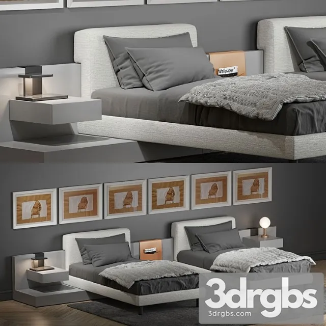 Bed Meridian Cliff 2 1 3D Model Free
