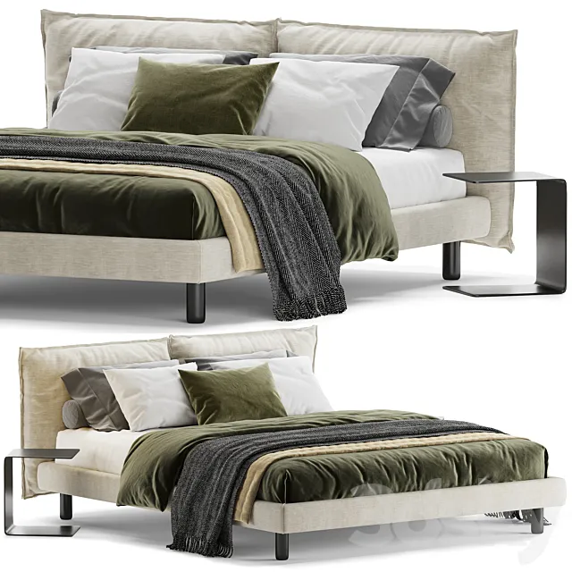 Bed Meridiani Oliver 3DModel