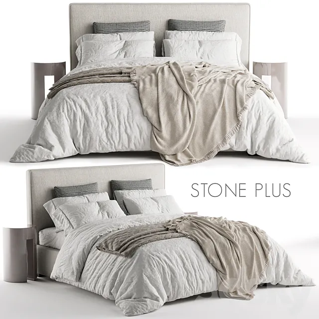 Bed Meridiani Stone Plus 3DModel