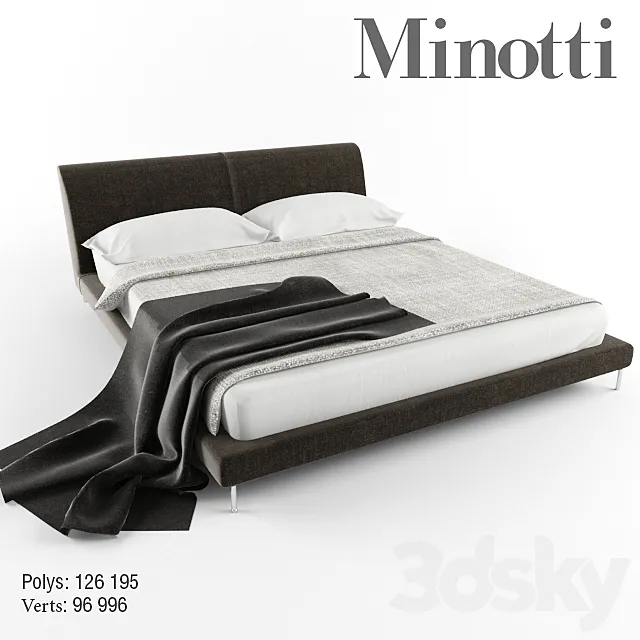 bed minotti 3DModel