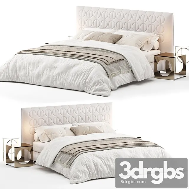Bed Minotti Curtis 3D Model Free