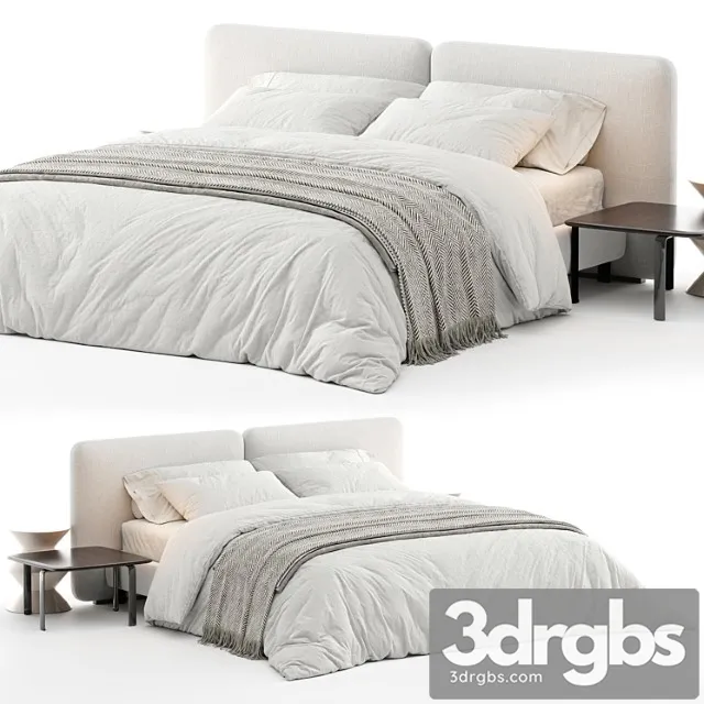 Bed Minotti Tatlin Cover 3D Model Free