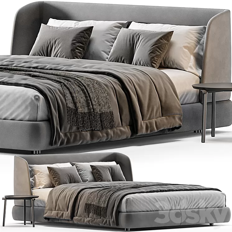 Bed MisuraEmme Virgin 3D Model Free