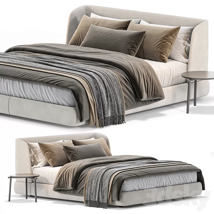 Bed MisuraEmme Virgin 3D Model Free