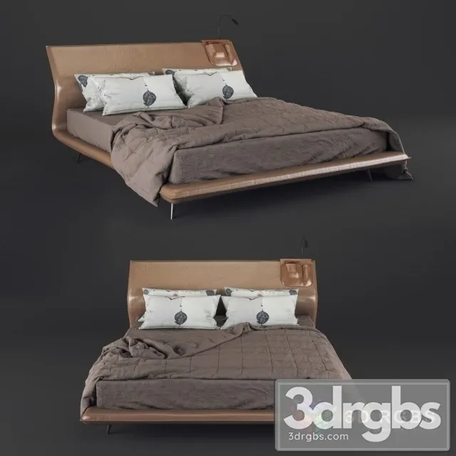 Bed Molteni C Night Day 3D Model Free