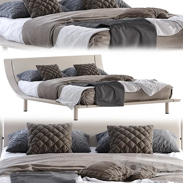 Bed Mondo Collection-Aqua 2 3DModel