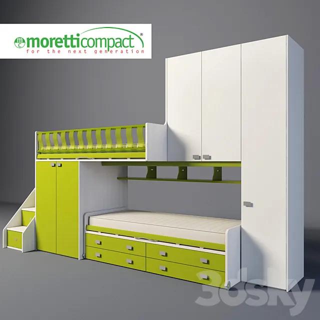 Bed Moretti Compact 3DModel