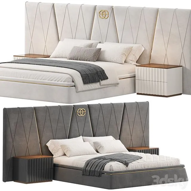 Bed Morocco by Elve luxory 3D Model