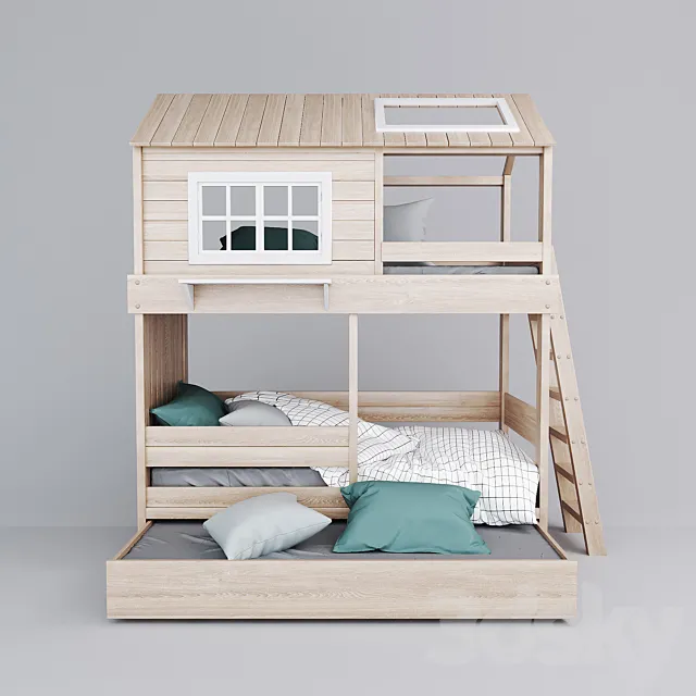 Bed My place of the Bookwood factory 3D Model