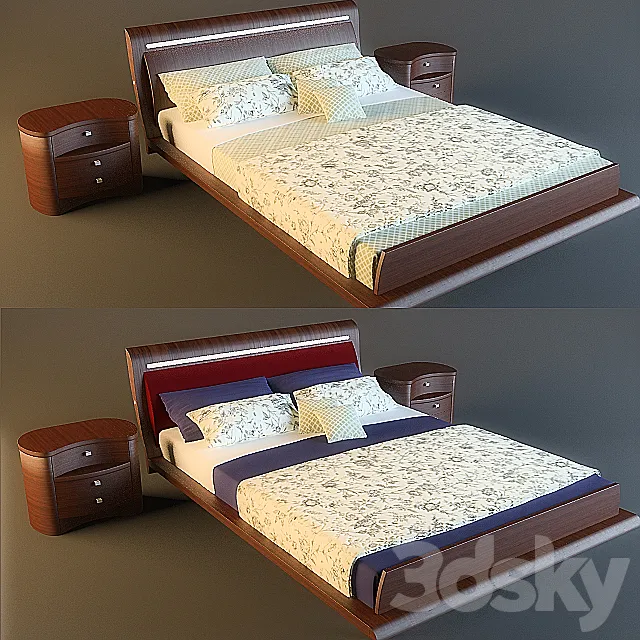 Bed Naomi factory Poletti 3DModel