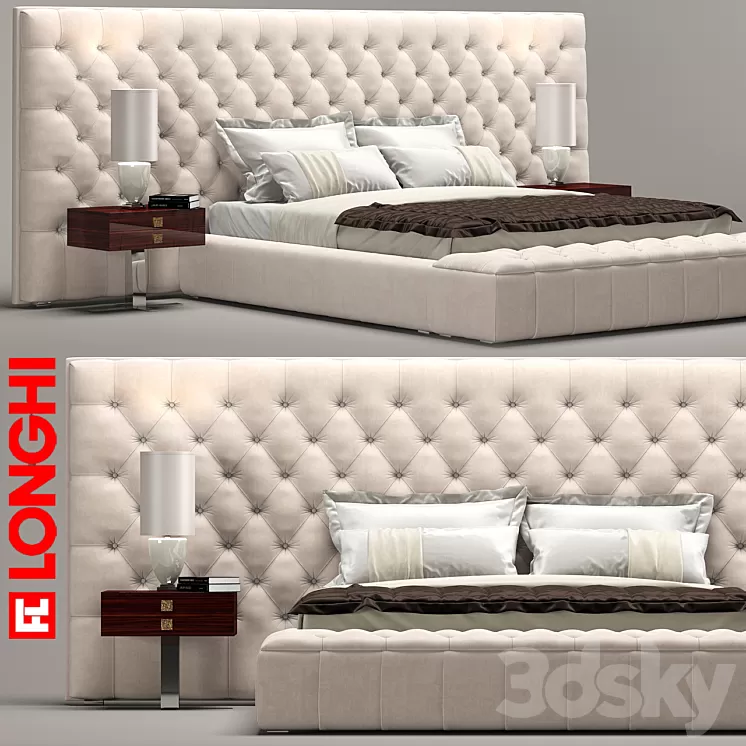 Bed Napaleon Longhi 3D Model