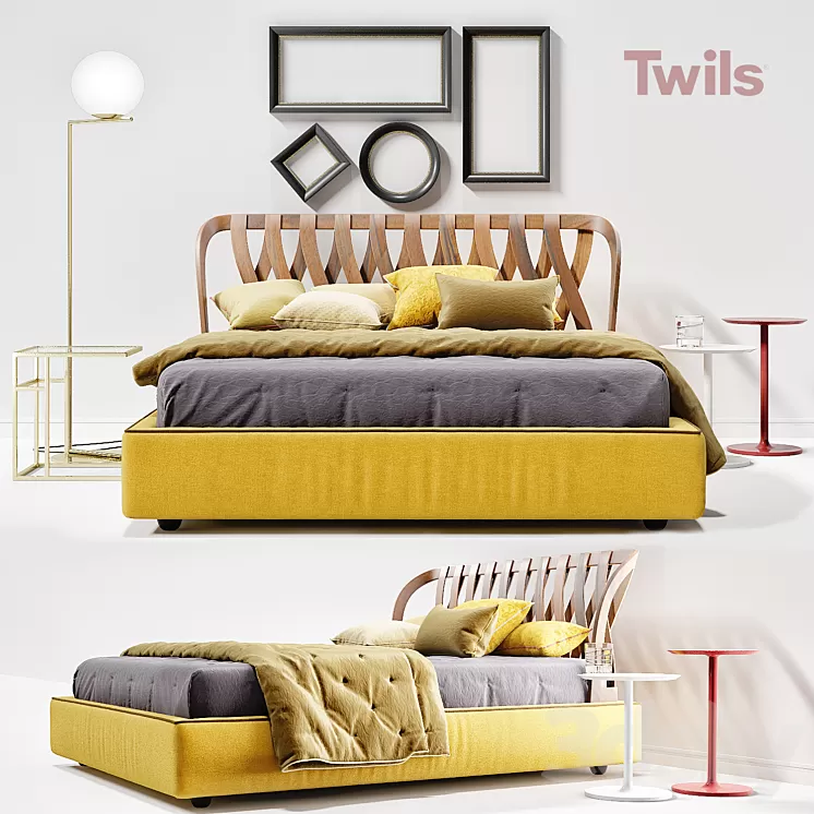 Bed Natural Twils 3D Model