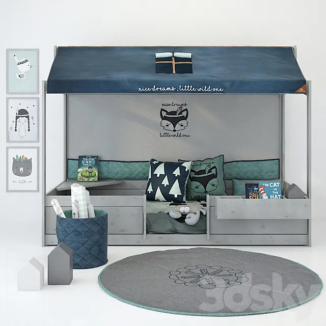 Bed New Forest 3DModel