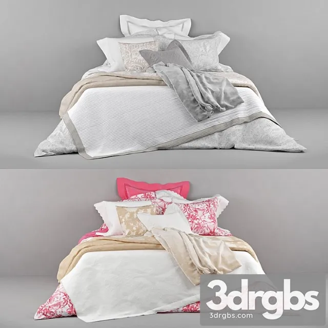 Bed Noie Biel Ie Zara Home Red And Gold Gray 3D Model Free