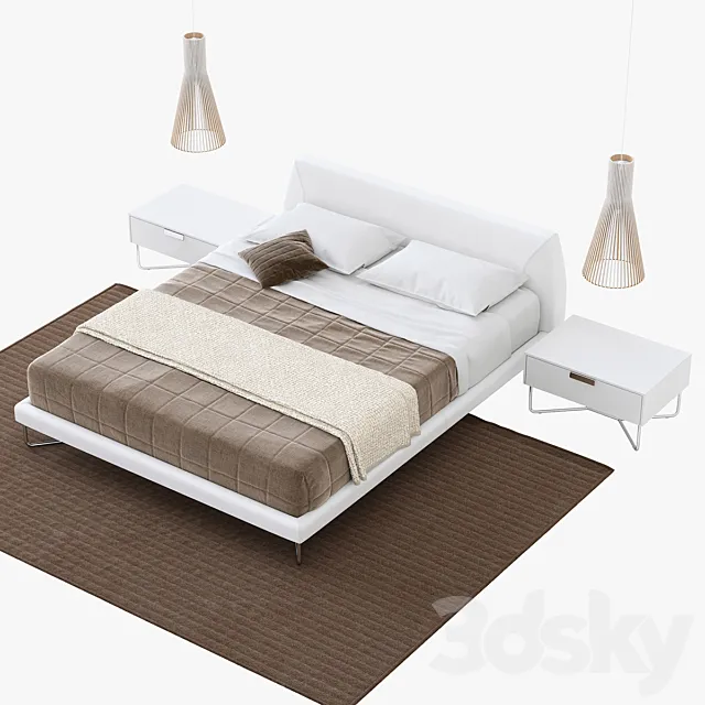 Bed Novamobili Chocolate 3DModel