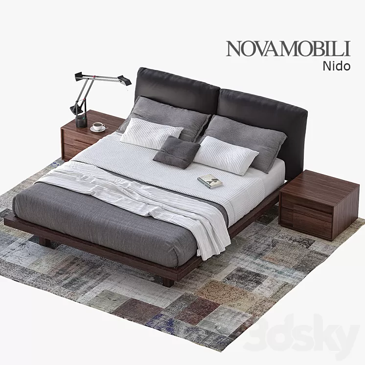 Bed Novamobili Nido 3D Model