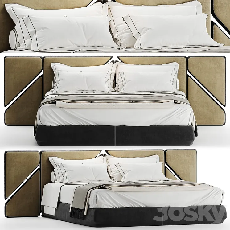 bed of my design vol3 3D Model Free