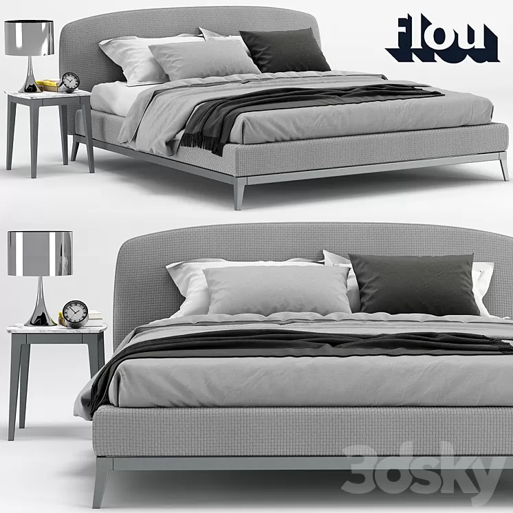 Bed Olivier Flou 3D Model