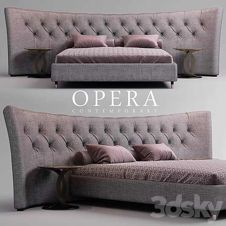 Bed opera BUTTERFLY 3D Model