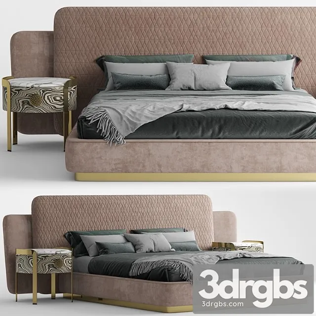 Bed opera sheila 2 3D Model Free