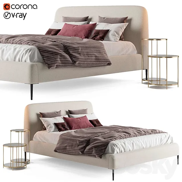 Bed Oscar La Redoute 3DModel