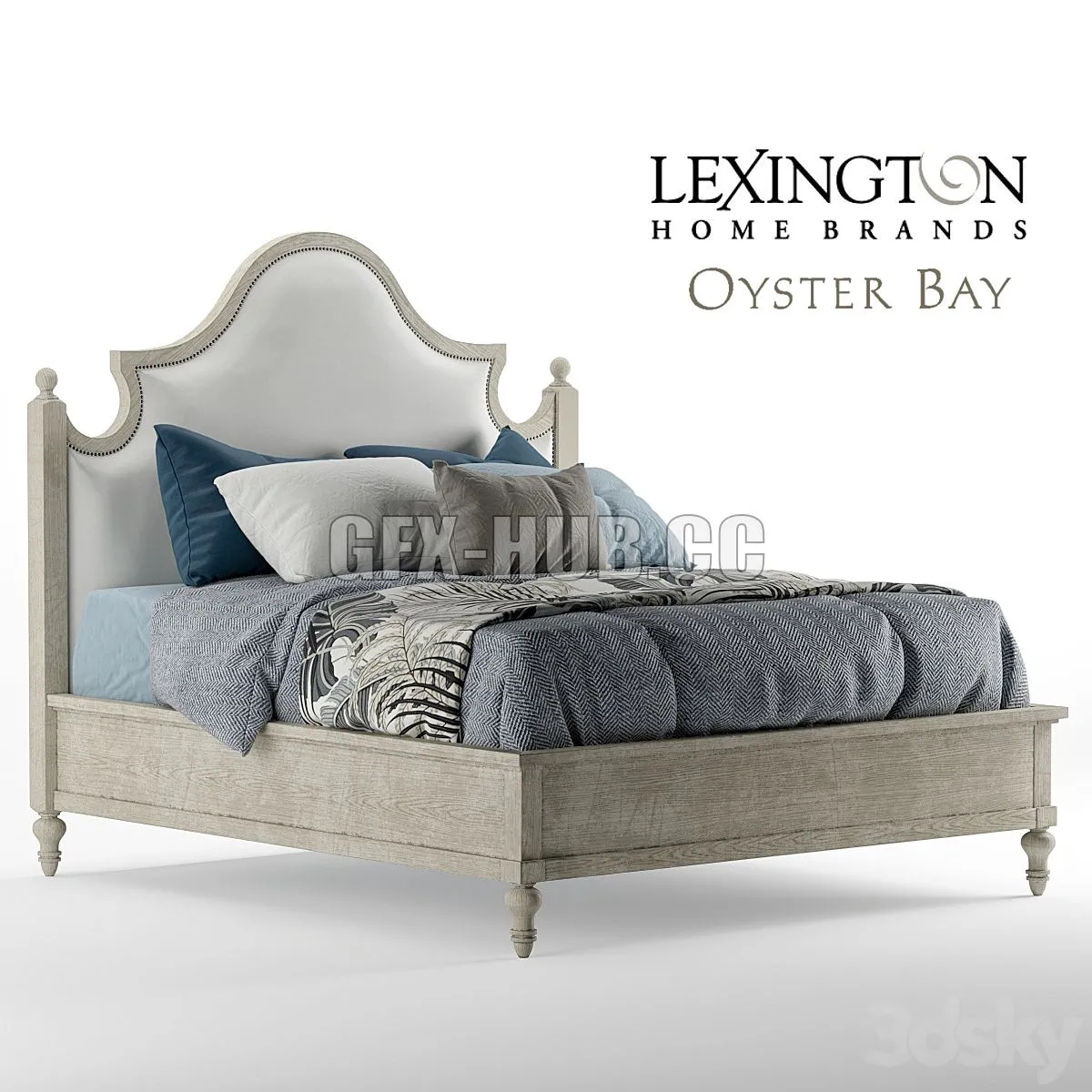Bed Oyster Bay 3D Model