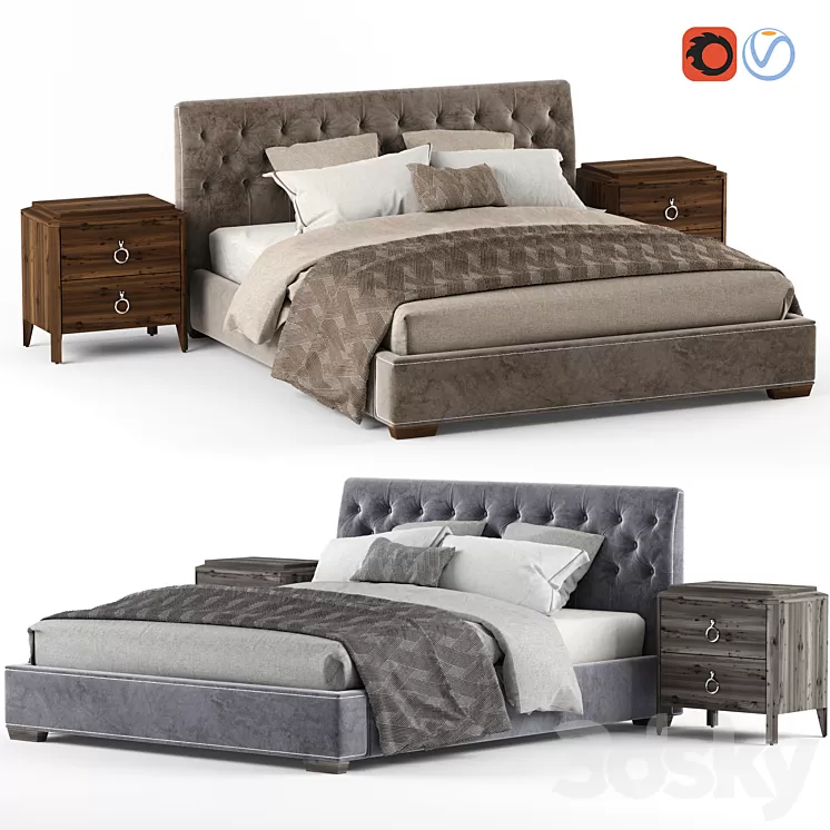 Bed Palermo FB.BD.MES.3 3D Model