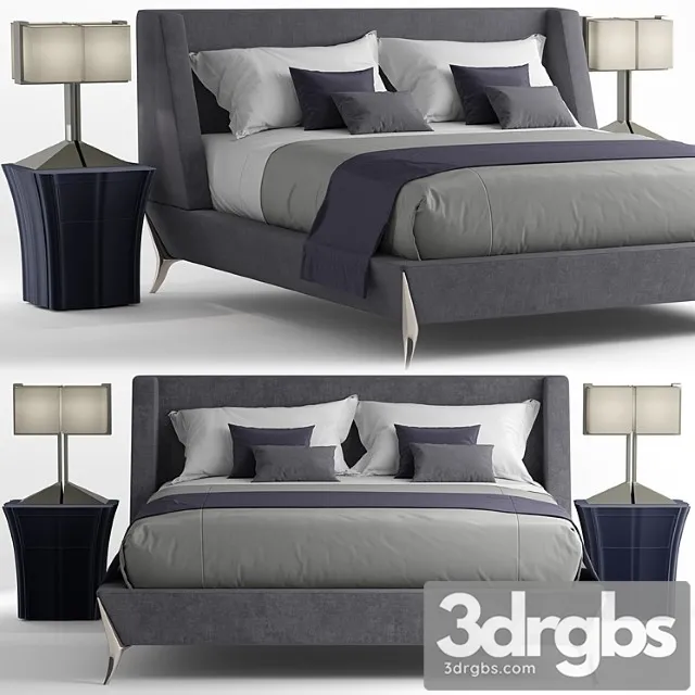 Bed paul mathieu gem 2 3D Model Free