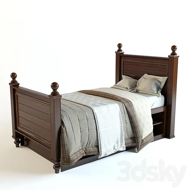 Bed Paula Deep 3D Model