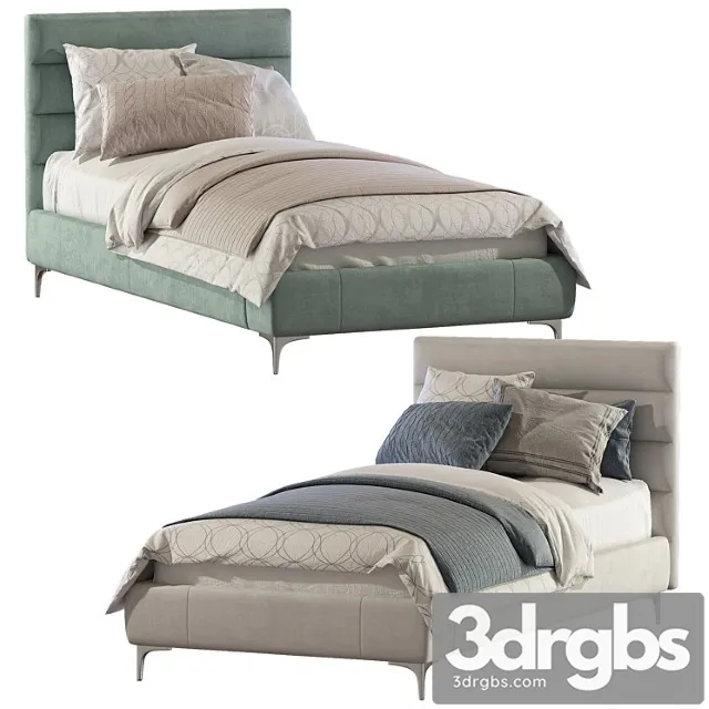 Bed Pfeiffer Upholstered Bed 2 3D Model Free