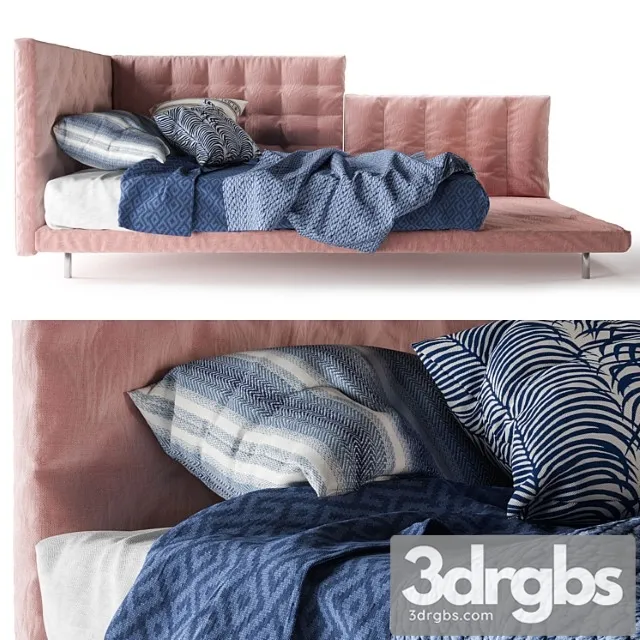 Bed Pink Bonaldo Alvar 3D Model Free