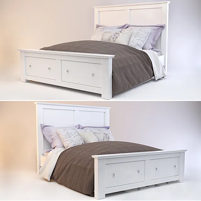 Bed "Princess" with a bed 3DModel