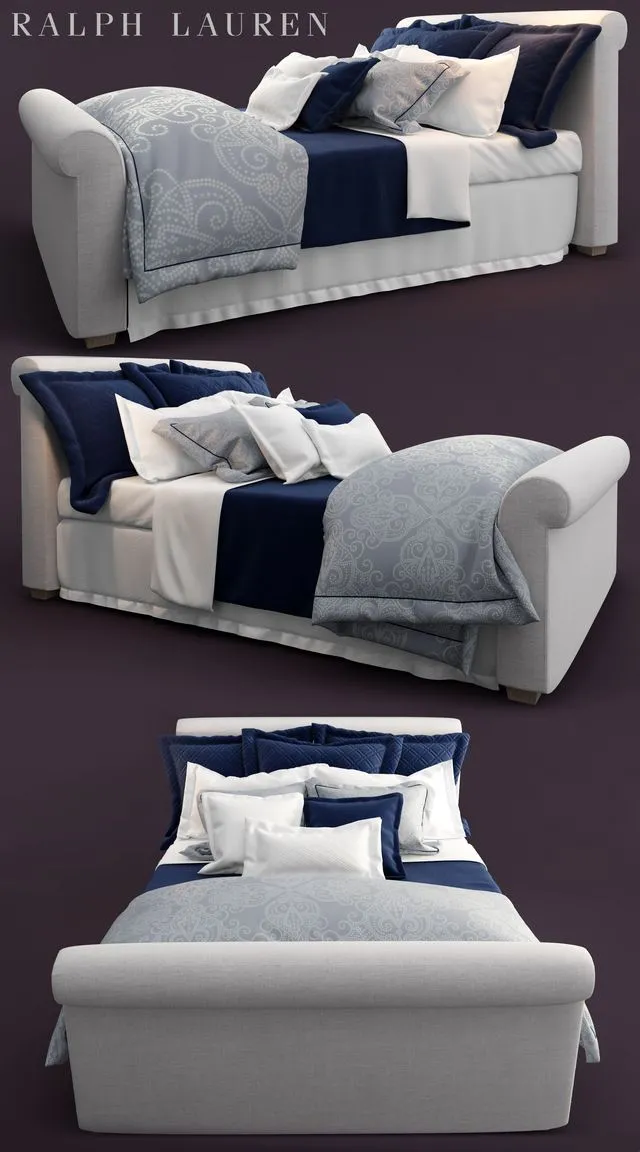 Bed ralph lauren 3D Model