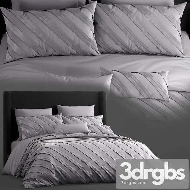 Bed Remington 3 Piece Duvet Cover Set 3D Model Free