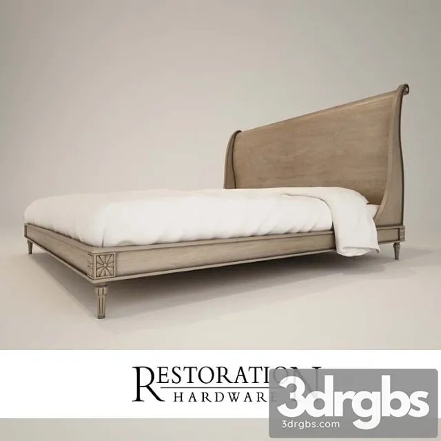 Bed Restoration Hardware 1 3D Model Free