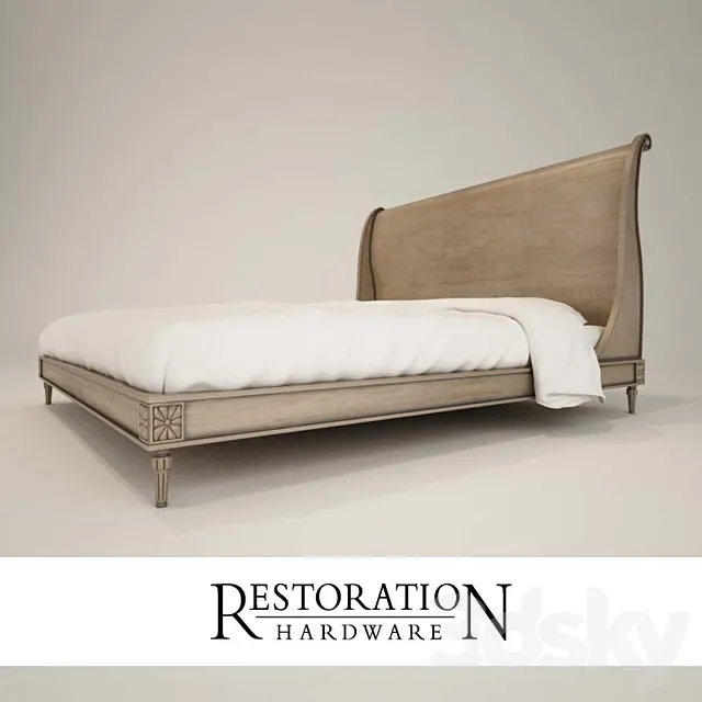 bed restoration hardware 3DModel