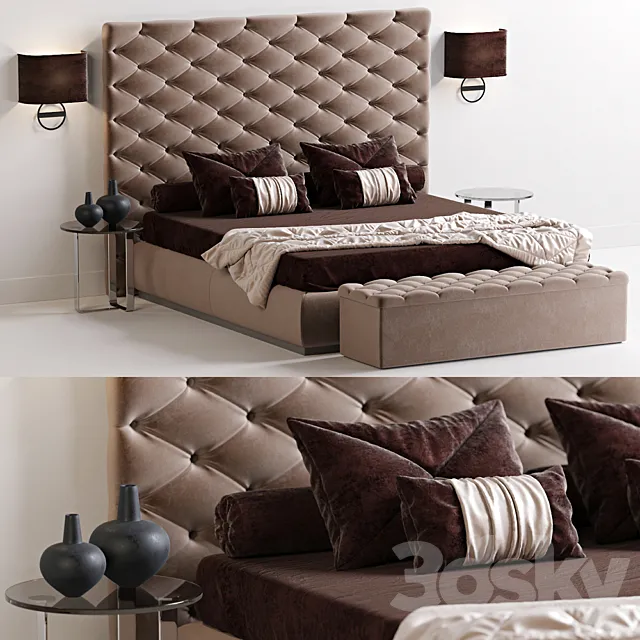 Bed RICHARD CorteZARI factory 3D Model