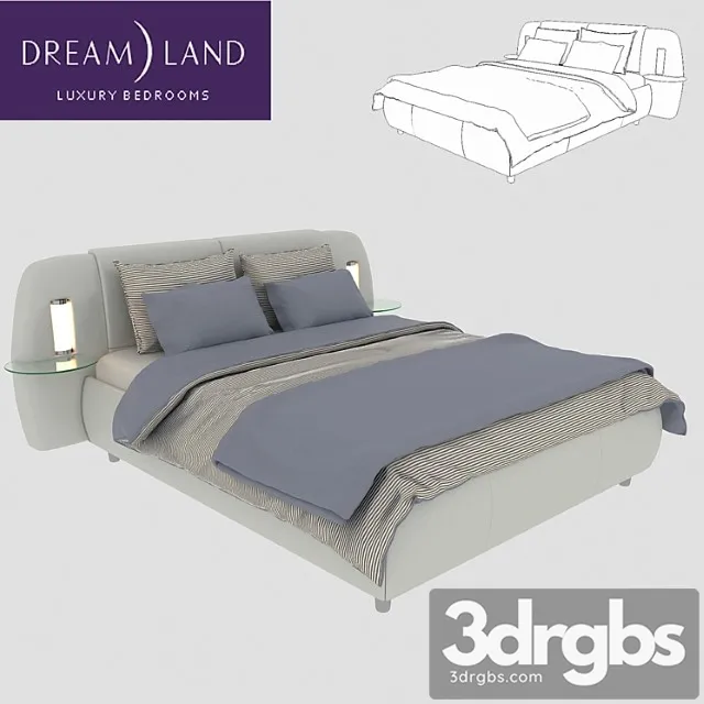 Bed Rio Grandier Dream Land 3 3D Model Free