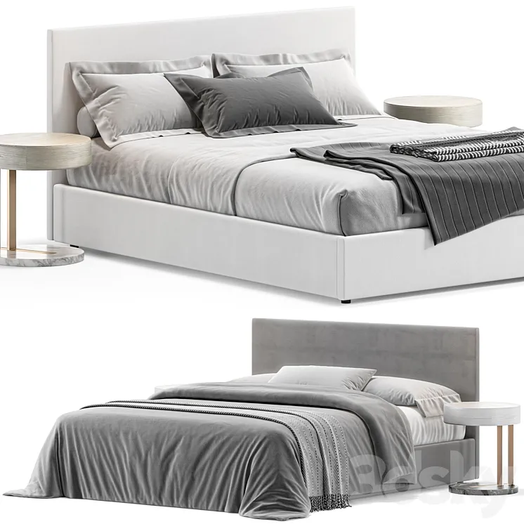 Bed S8 Evita 3D Model Free
